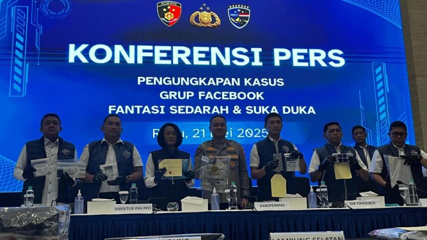 direktorat siber bareskrim polri dan direktorat siber polda metro jaya membongkar grup fb fantasi sedarah 1747831349967 169