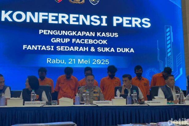 jumpa pers kasus grup fb fantasi sedarah dan suka duka di bareskrim polri rumondangdetikcom 1747814007203 169