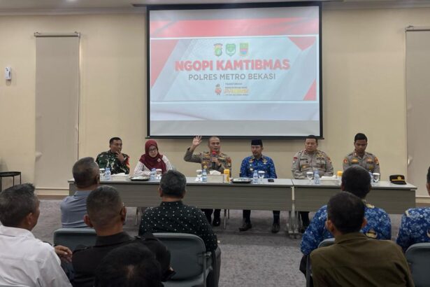kapolres metro bekasi kombes mustofa dalam kegiatan ngopi kamtibmas dok ist 1747752455136 169