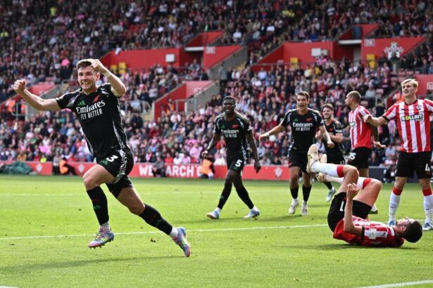 kieran tierney arsenal southampton vs arsenal liga inggris premier league 1748189385050 169