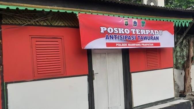 posko ormas di mampang jaksel kini dialihgungsikan jadi pos pantau anti tawuran dan dicat merah putih 1747822878824 169