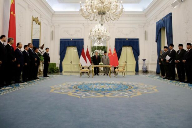 presiden prabowo subianto menerima perdana menteri pm china li qiang dalam kunjungan kenegaraannya ke indonesia 1748158914110 169