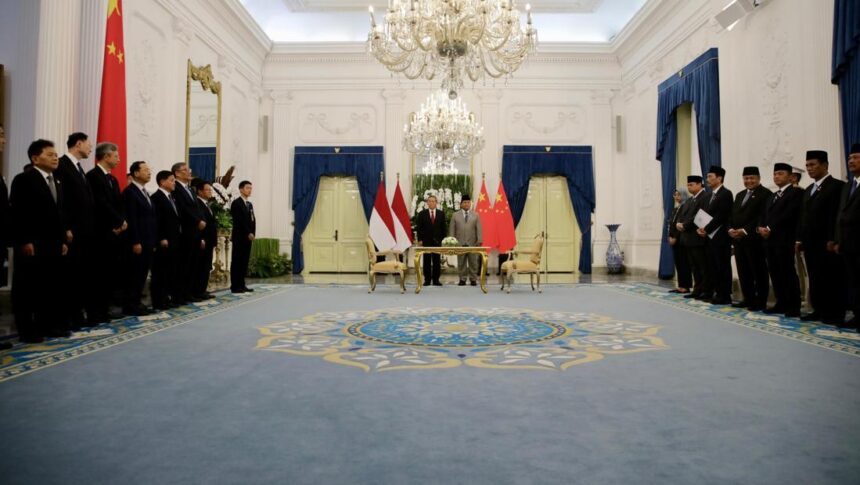 presiden prabowo subianto menerima perdana menteri pm china li qiang dalam kunjungan kenegaraannya ke indonesia 1748158914110 169